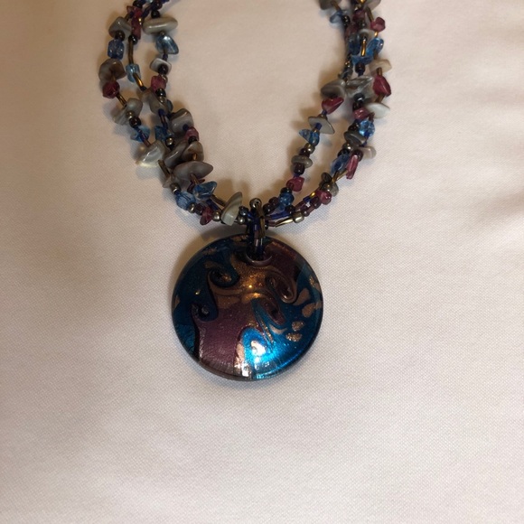 Blue/Purple Necklace Set - Picture 2 of 12